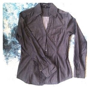 Express button blouse top